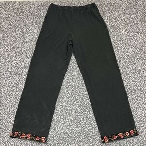 Pictures Pull On‎ Pants Women 29 Black Floral Straight Leg Outdoor Adult